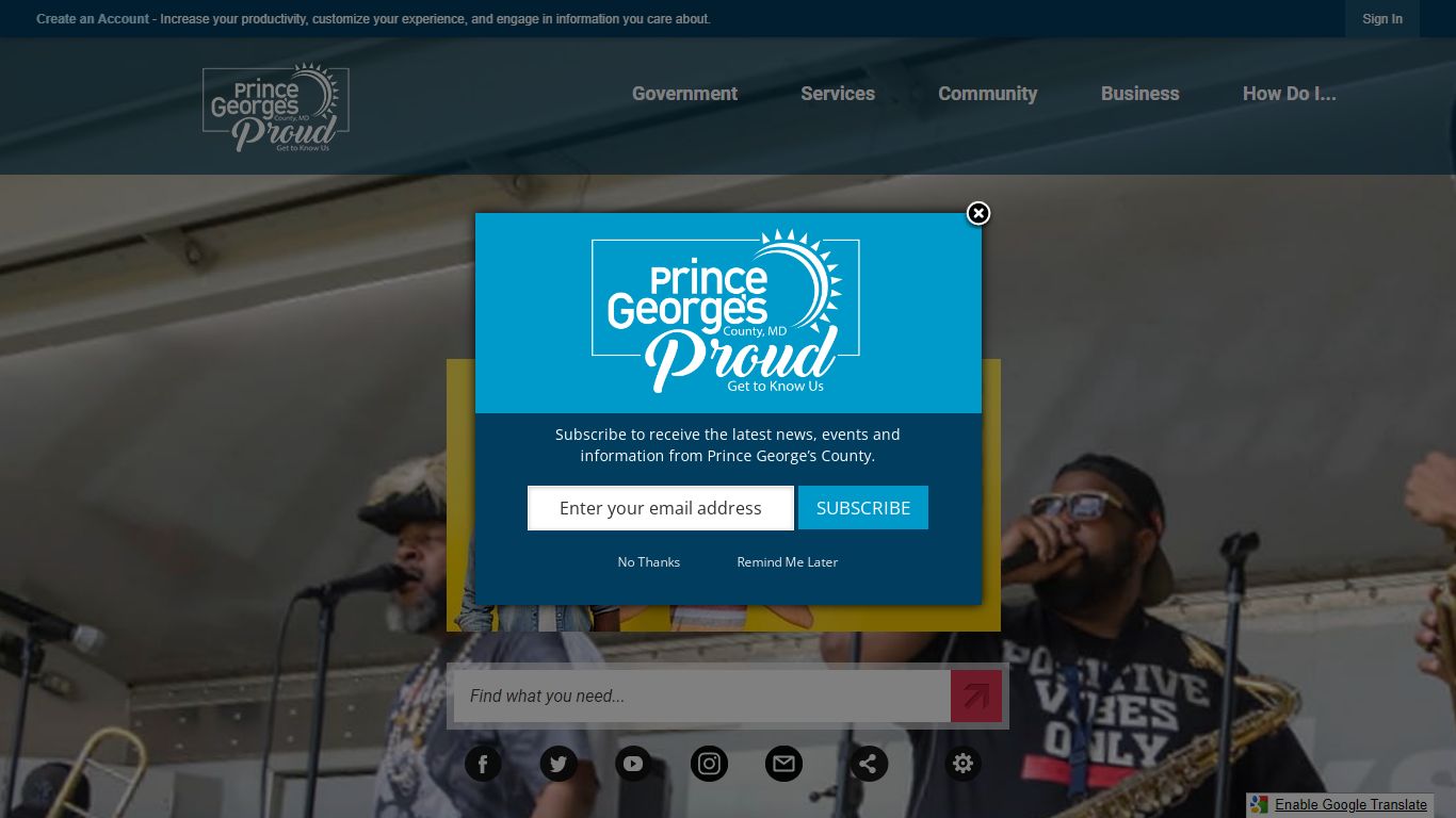 Prince George's County, MD | Official Website