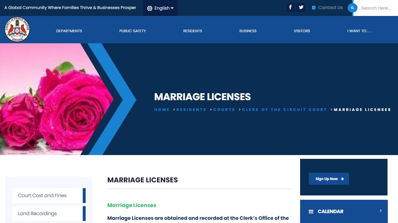 Marriage Licenses - Prince George County, Virginia